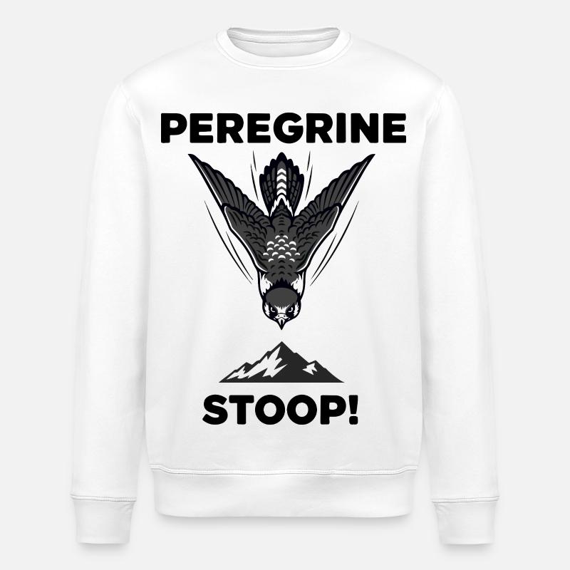Faucon Pèlerin Stoop Chasse Peregrine - Sweat bio ROLLER Stanley/Stella Unisexe - blanc