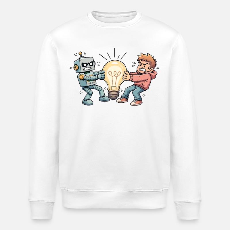 WhosIdea - Stanley/Stella Unisex Bio-Sweatshirt ROLLER - Weiß