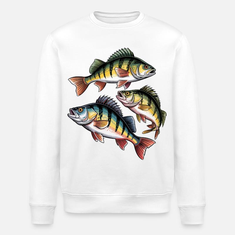 Barsch Motiv - Stanley/Stella Unisex Bio-Sweatshirt ROLLER - Weiß