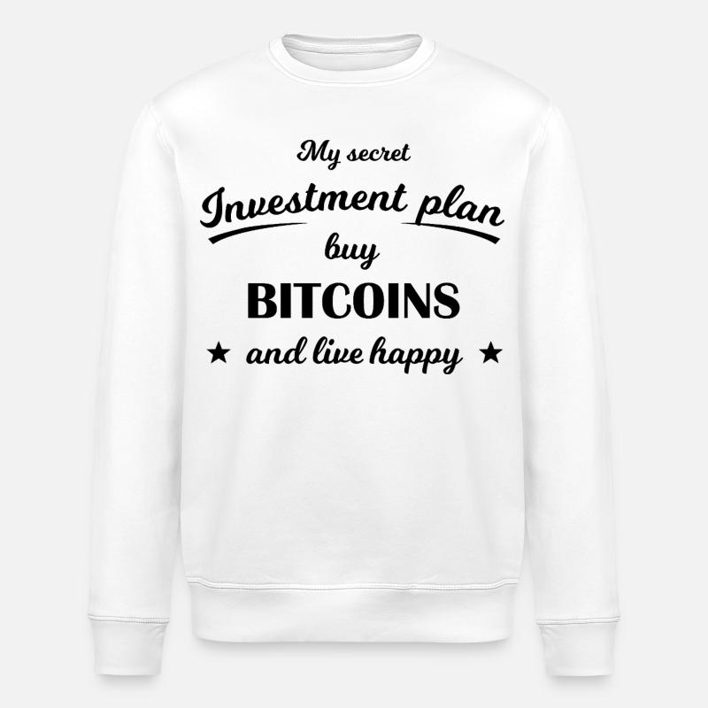 Plan d’investissement Bitcoin - Sweat bio ROLLER Stanley/Stella Unisexe - blanc