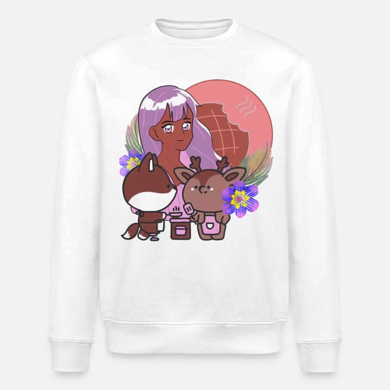 Cuisine Kawaii & Prothèse magique - Sweat bio ROLLER Stanley/Stella Unisexe - blanc