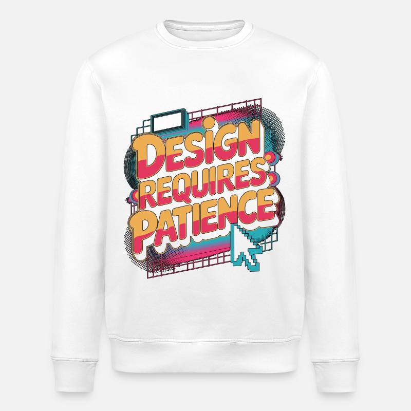 Graphic Designer Design Requires Visual Artist - Stanley/Stella Unisex Bio-Sweatshirt ROLLER - Weiß