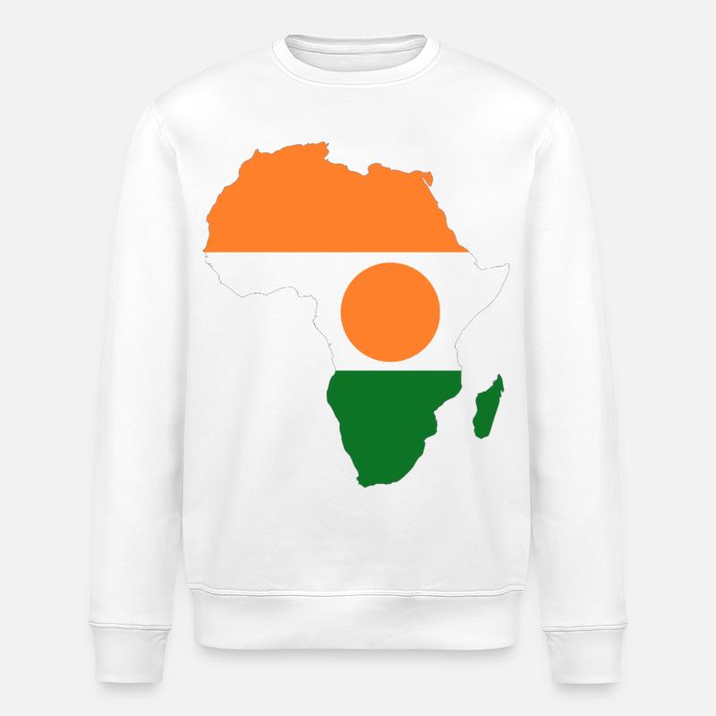 Niger_Flagge_Afrika - Sweat bio ROLLER Stanley/Stella Unisexe - blanc