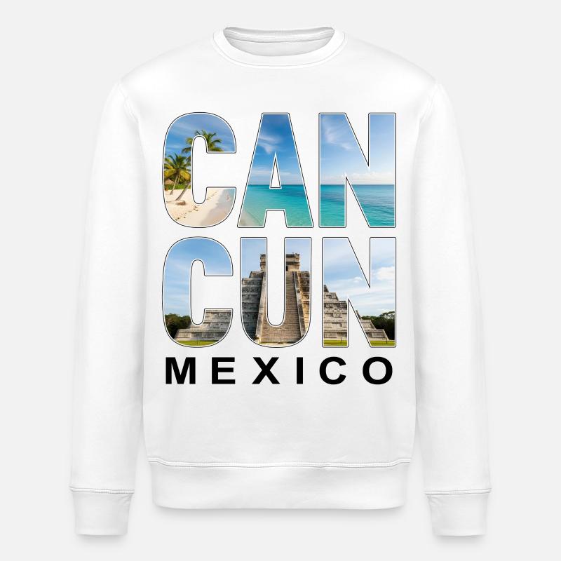 Cancun Mexico - Stanley/Stella Unisex Bio-Sweatshirt ROLLER - Weiß