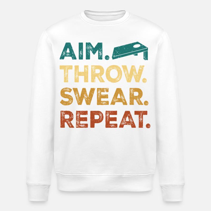 Vise. Lance. À porter. Répétez. - Sweat bio ROLLER Stanley/Stella Unisexe - blanc