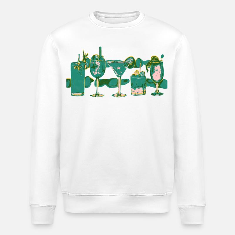 Cocktails - Stanley/Stella Unisex Bio-Sweatshirt ROLLER - Weiß
