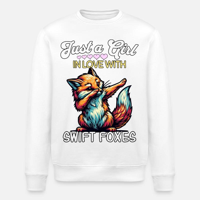 Fille Fox Rapide Renard - Sweat bio ROLLER Stanley/Stella Unisexe - blanc