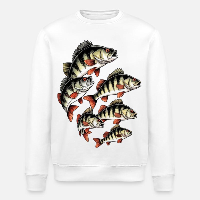 Perch School sur le noir - Sweat bio ROLLER Stanley/Stella Unisexe - blanc