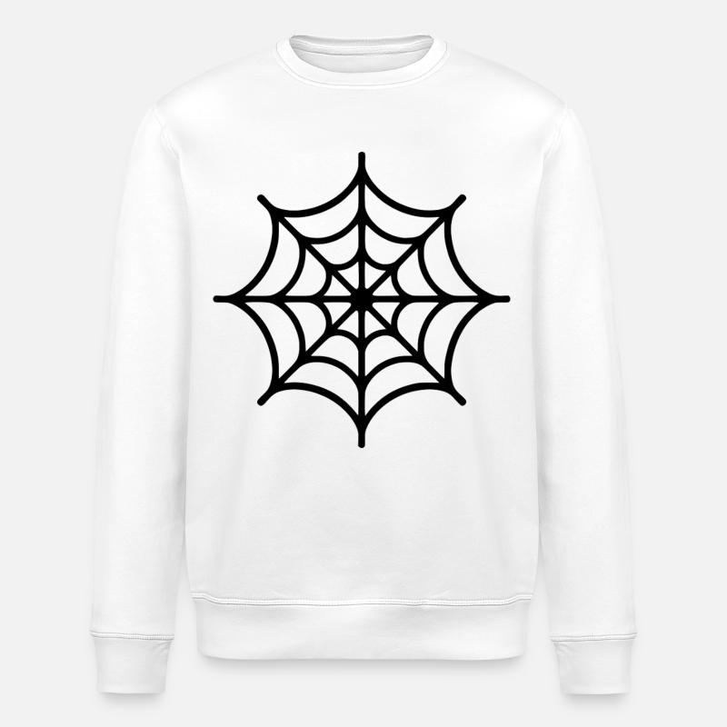 Spinnennetz Spinne - Stanley/Stella Unisex Bio-Sweatshirt ROLLER - Weiß