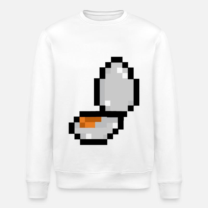 Pixel-Ei - Stanley/Stella Unisex Bio-Sweatshirt ROLLER - Weiß