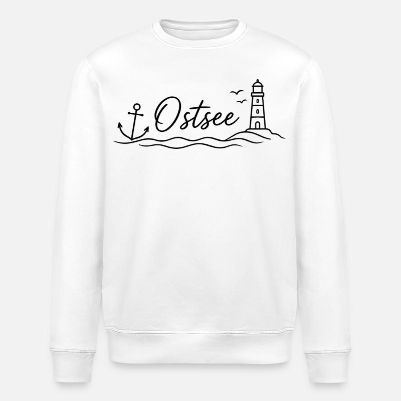 Ostsee - Stanley/Stella Unisex Bio-Sweatshirt ROLLER - Weiß