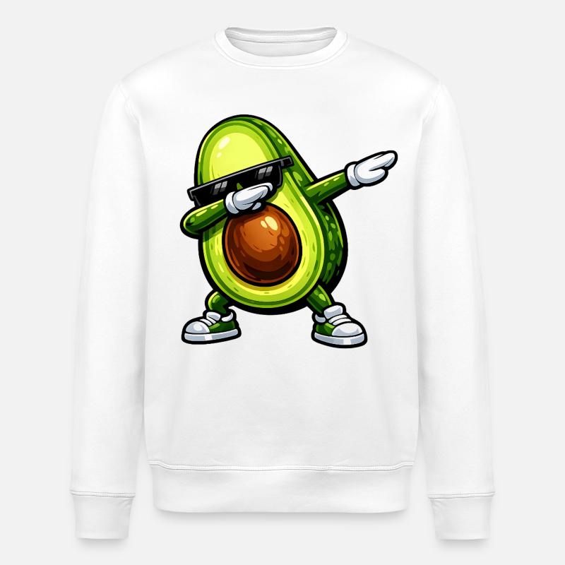 Tamponner l’avocat - Sweat bio ROLLER Stanley/Stella Unisexe - blanc
