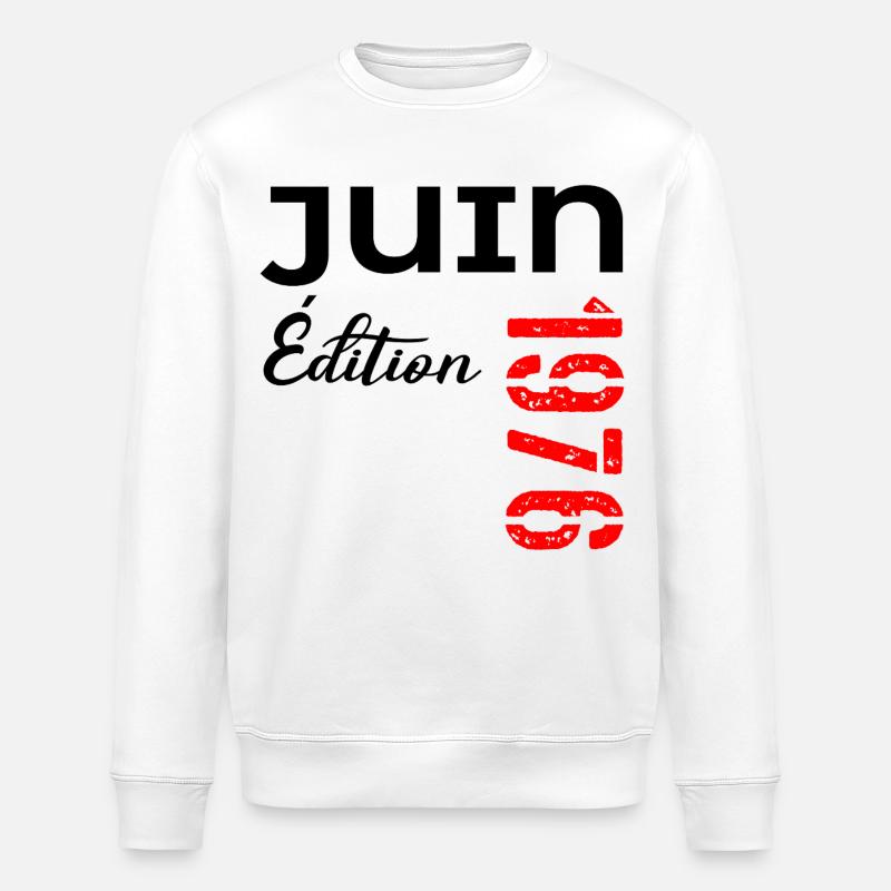 Juni 1976 – 50-jähriges Jubiläum - Stanley/Stella Unisex Bio-Sweatshirt ROLLER - Weiß