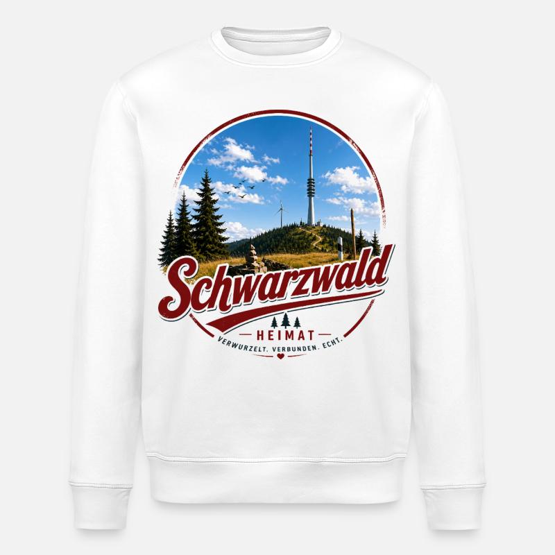 Schwarzwald Heimat Layout - Stanley/Stella Unisex Bio-Sweatshirt ROLLER - Weiß