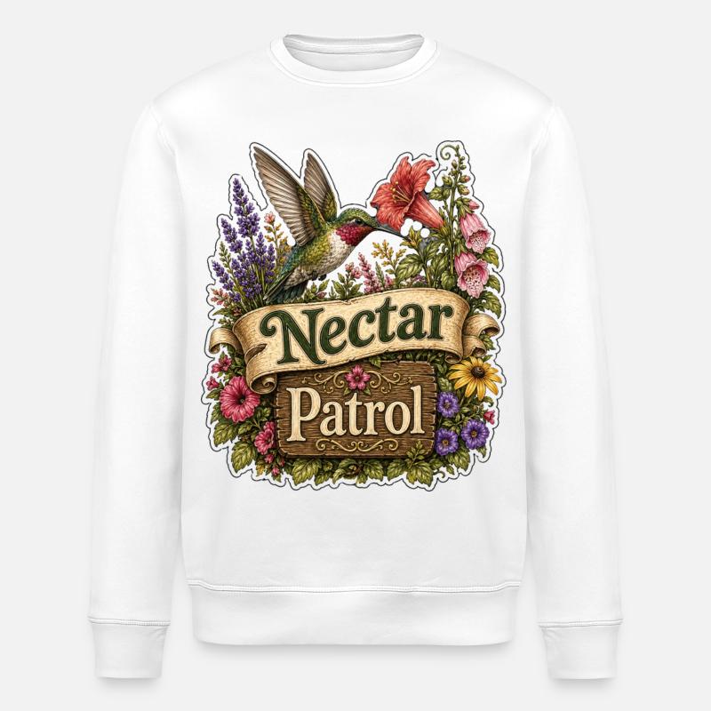 Nectar Patrol - Stanley/Stella Unisex Bio-Sweatshirt ROLLER - Weiß