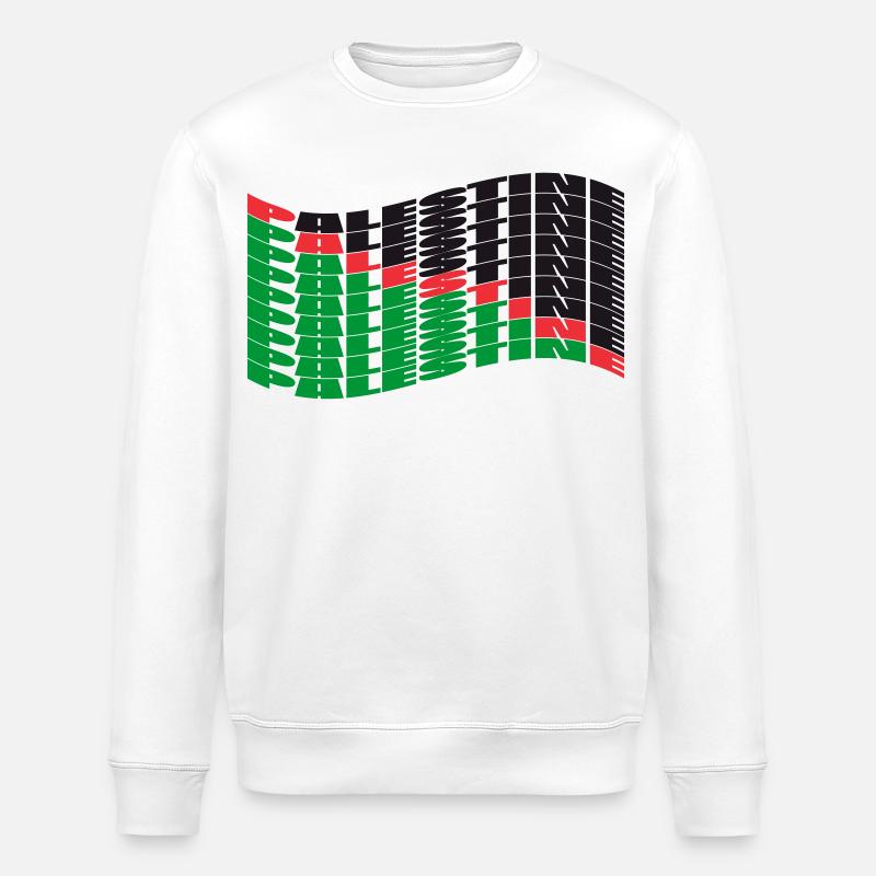 Palestine - Sweat bio ROLLER Stanley/Stella Unisexe - blanc