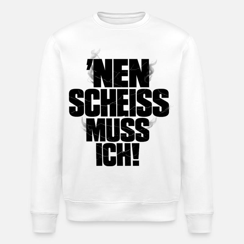 I have to give a shit - Stanley/Stella ROLLER Unisex Organic Sweatshirt - white