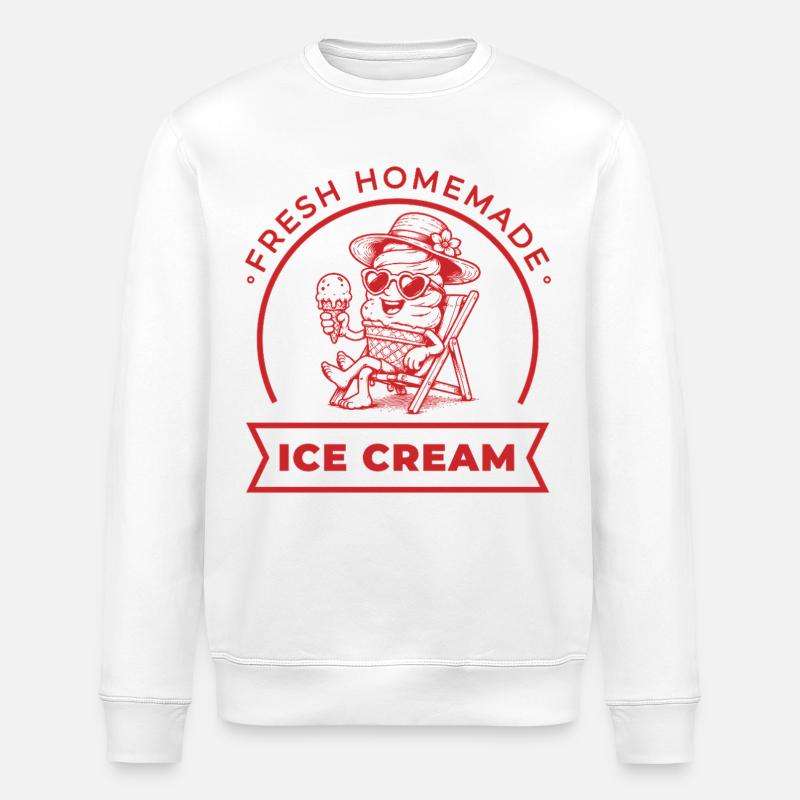 Fresh Homemade im Liegestuhl - Stanley/Stella Unisex Bio-Sweatshirt ROLLER - Weiß