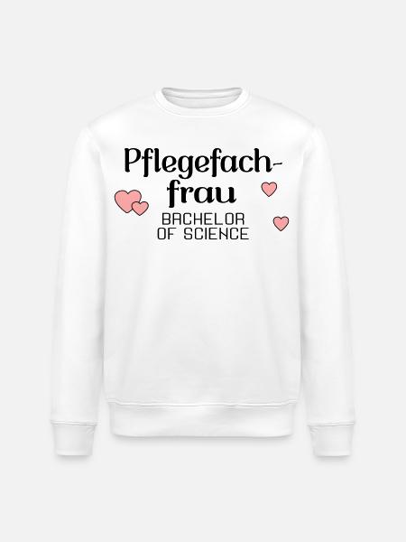 Bachelorstudium Pflege - Abschluss Pflegefachfrau - Stanley/Stella Unisex Bio-Sweatshirt ROLLER - Weiß