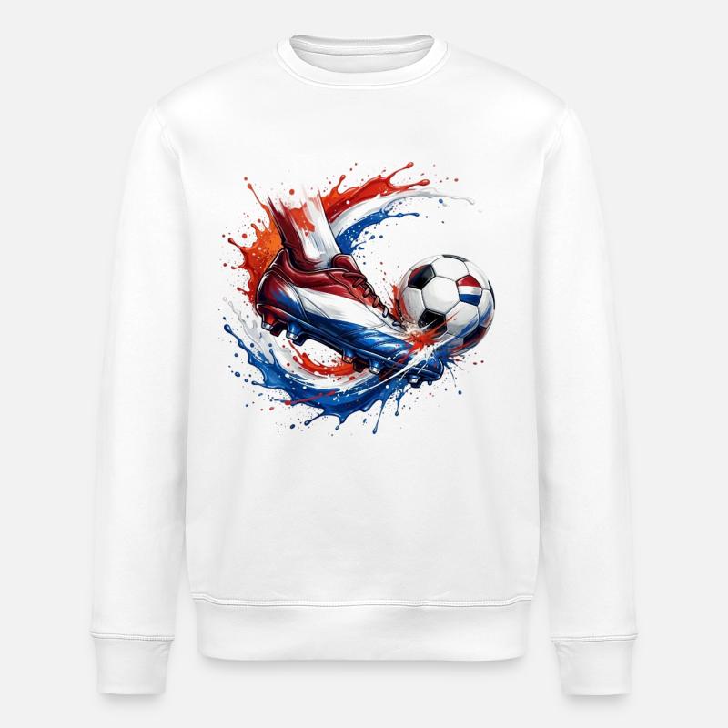 Fußball - Niederlande - Stanley/Stella Unisex Bio-Sweatshirt ROLLER - Weiß