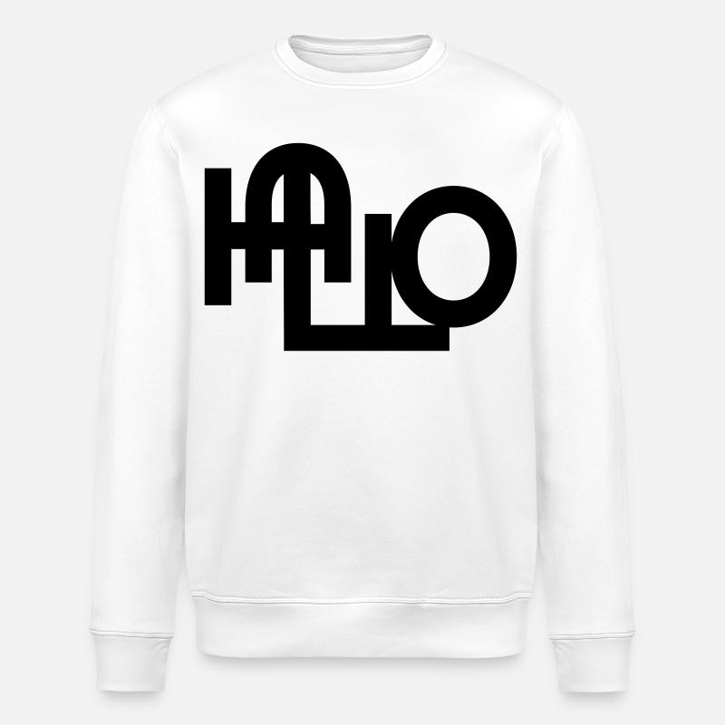 Hello welcome - Stanley/Stella ROLLER Unisex Organic Sweatshirt - white
