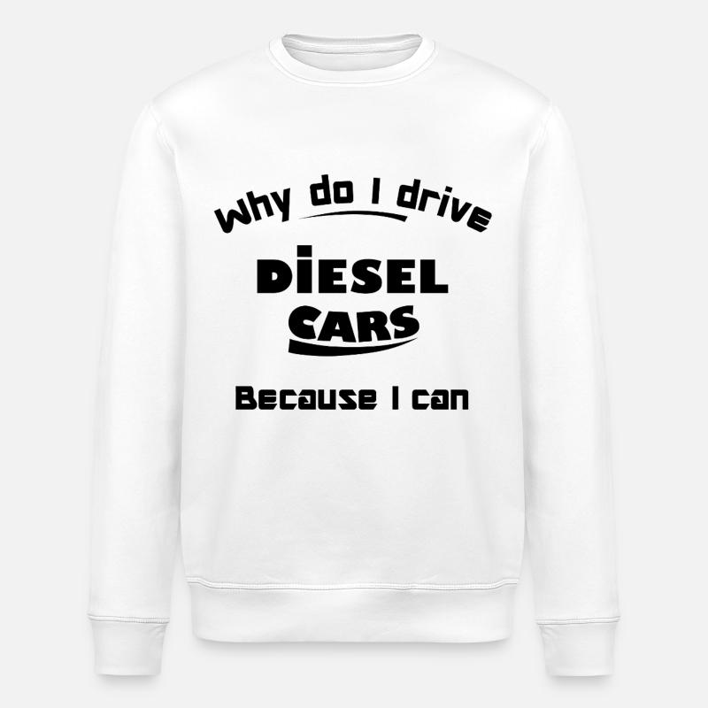 Combustion et voitures diesel - Sweat bio ROLLER Stanley/Stella Unisexe - blanc
