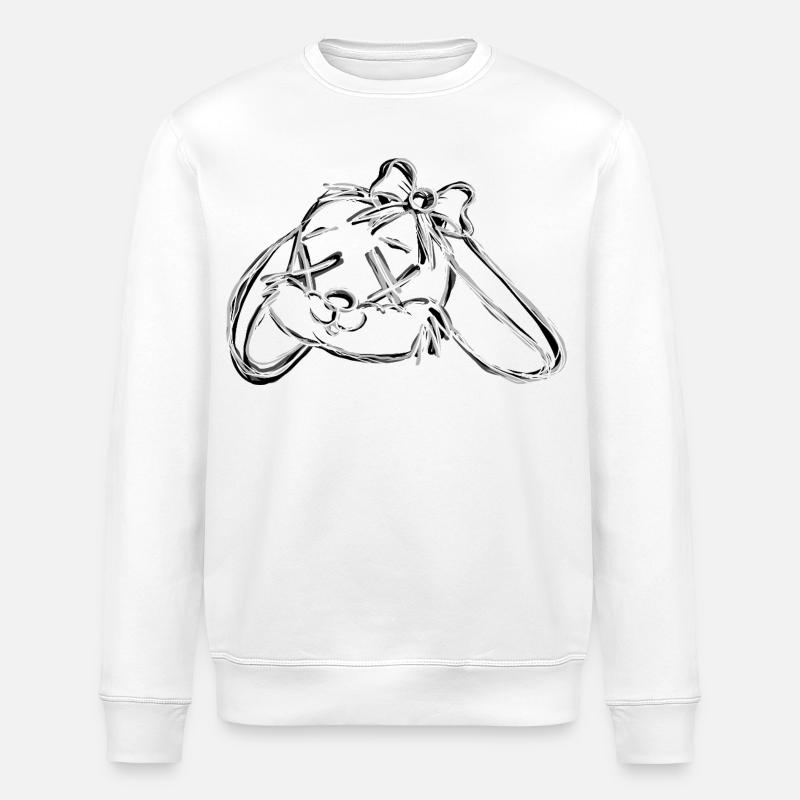 Dead Bunny Grey - Sweat bio ROLLER Stanley/Stella Unisexe - blanc