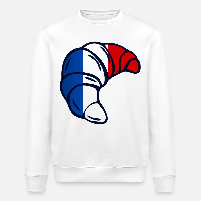 France Croissants - Sweat bio ROLLER Stanley/Stella Unisexe - blanc