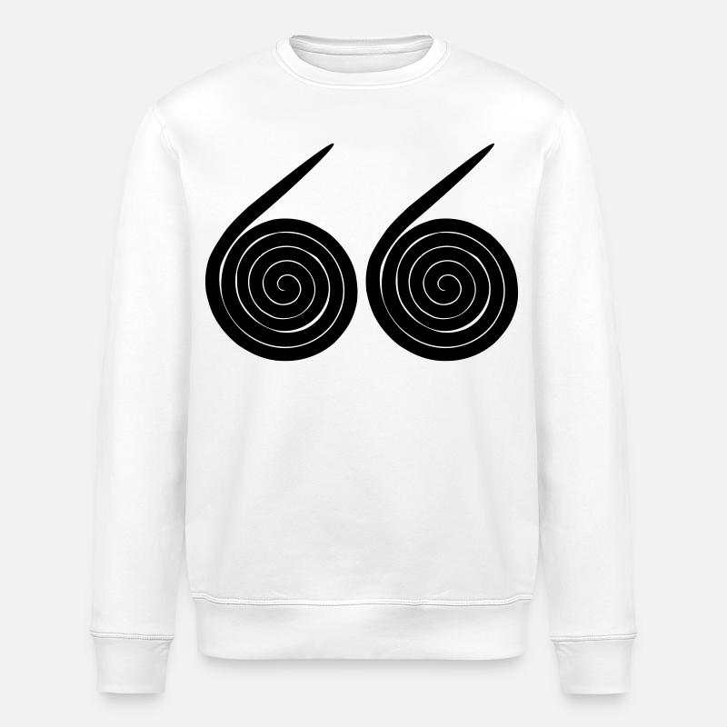 Escargots numéro 66 - Sweat bio ROLLER Stanley/Stella Unisexe - blanc