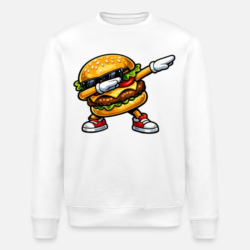 Dab Hamburger - Sweat bio ROLLER Stanley/Stella Unisexe - blanc