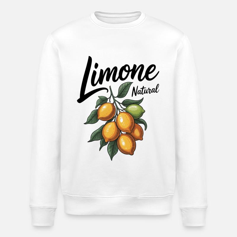 Zitronen Limone - Stanley/Stella Unisex Bio-Sweatshirt ROLLER - Weiß