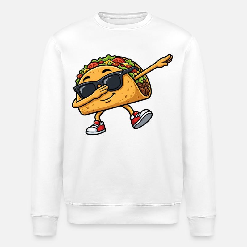Dabbing Taco - Stanley/Stella Unisex Bio-Sweatshirt ROLLER - Weiß