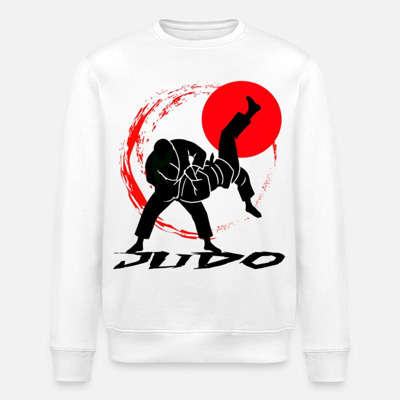 Judo - Stanley/Stella Unisex Bio-Sweatshirt ROLLER - Weiß