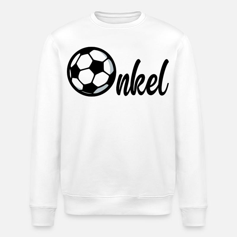 Fußball Bruder Onkel - Stanley/Stella Unisex Bio-Sweatshirt ROLLER - Weiß