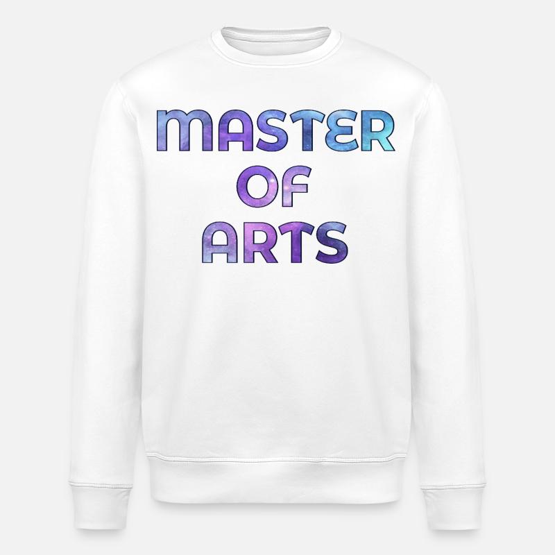 Abschluss Studium Master of Arts - Stanley/Stella Unisex Bio-Sweatshirt ROLLER - Weiß