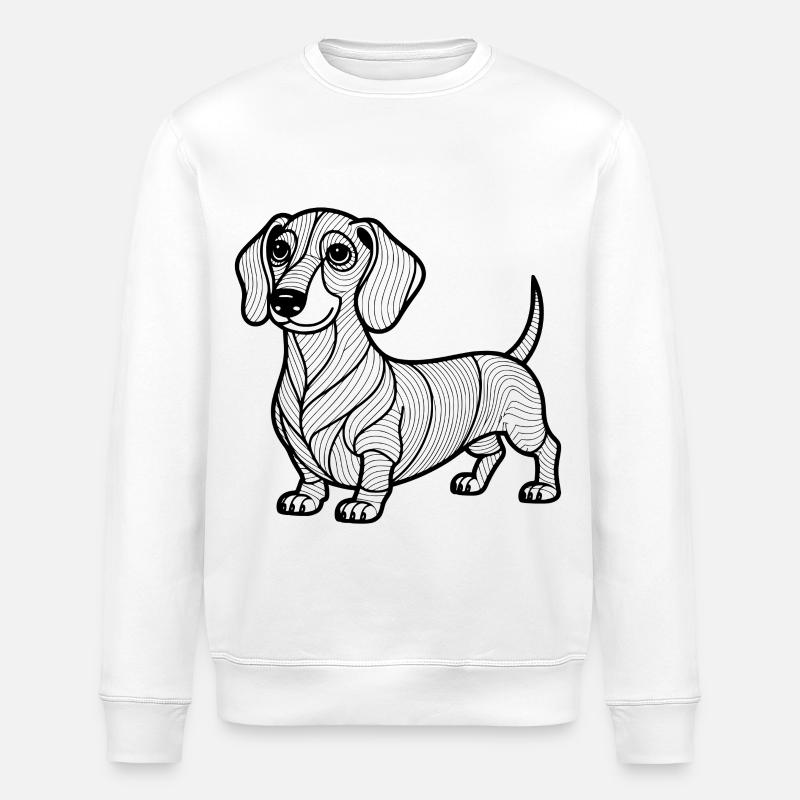 Dackel - Stanley/Stella Unisex Bio-Sweatshirt ROLLER - Weiß