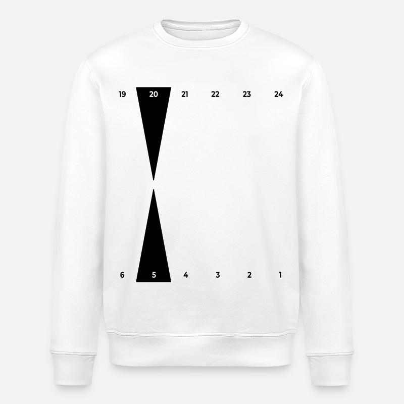 Backgammon | Golden Point - Stanley/Stella ROLLER Unisex Organic Sweatshirt - white