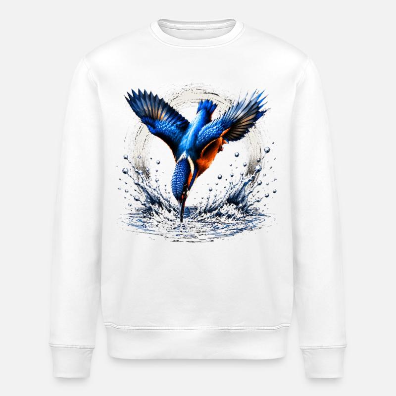 Eisvögler-Design - Stanley/Stella Unisex Bio-Sweatshirt ROLLER - Weiß