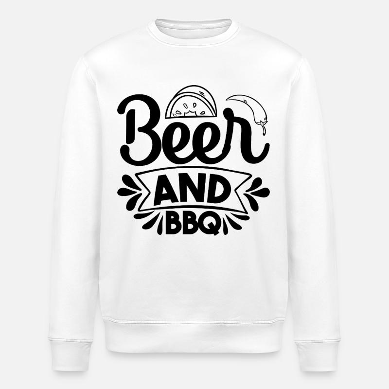 Beer BBQ - Stanley/Stella Unisex Bio-Sweatshirt ROLLER - Weiß