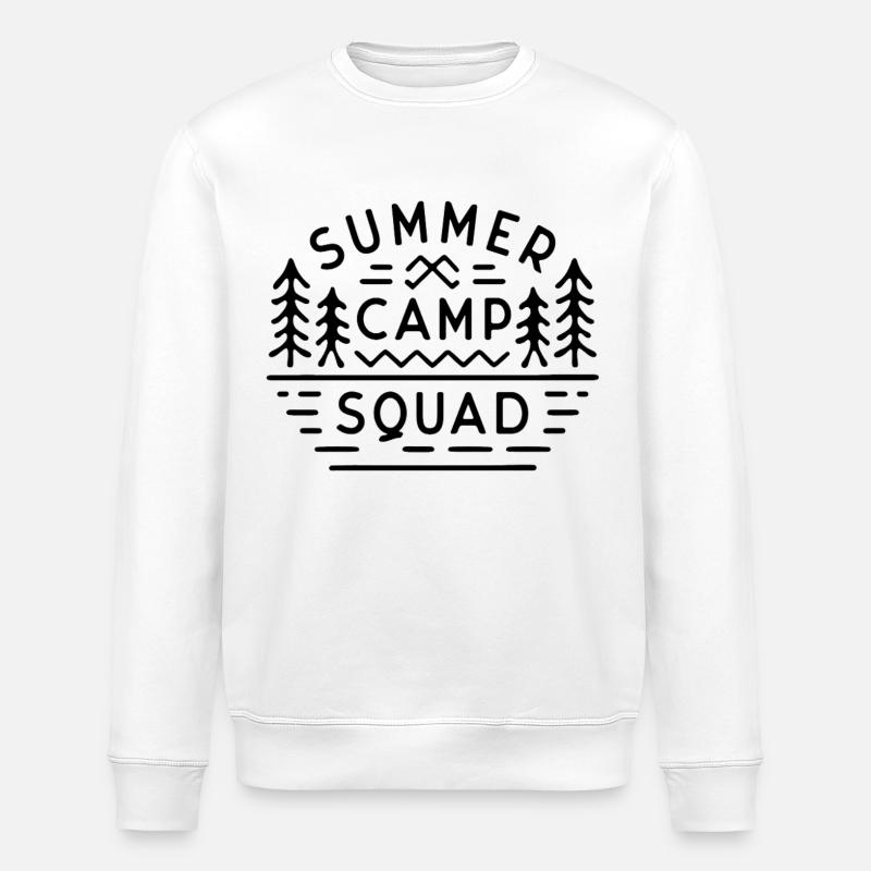 Summer camp squad - Stanley/Stella ROLLER Unisex Organic Sweatshirt - white