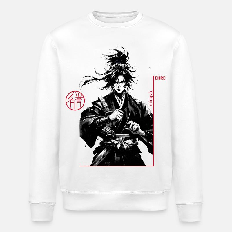 Samurai - Stanley/Stella ROLLER Unisex Organic Sweatshirt - white