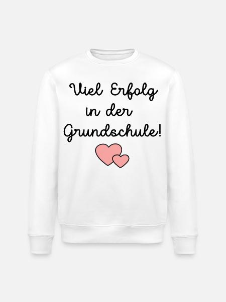 Einschulung Grundschule Schulkind - Stanley/Stella Unisex Bio-Sweatshirt ROLLER - Weiß