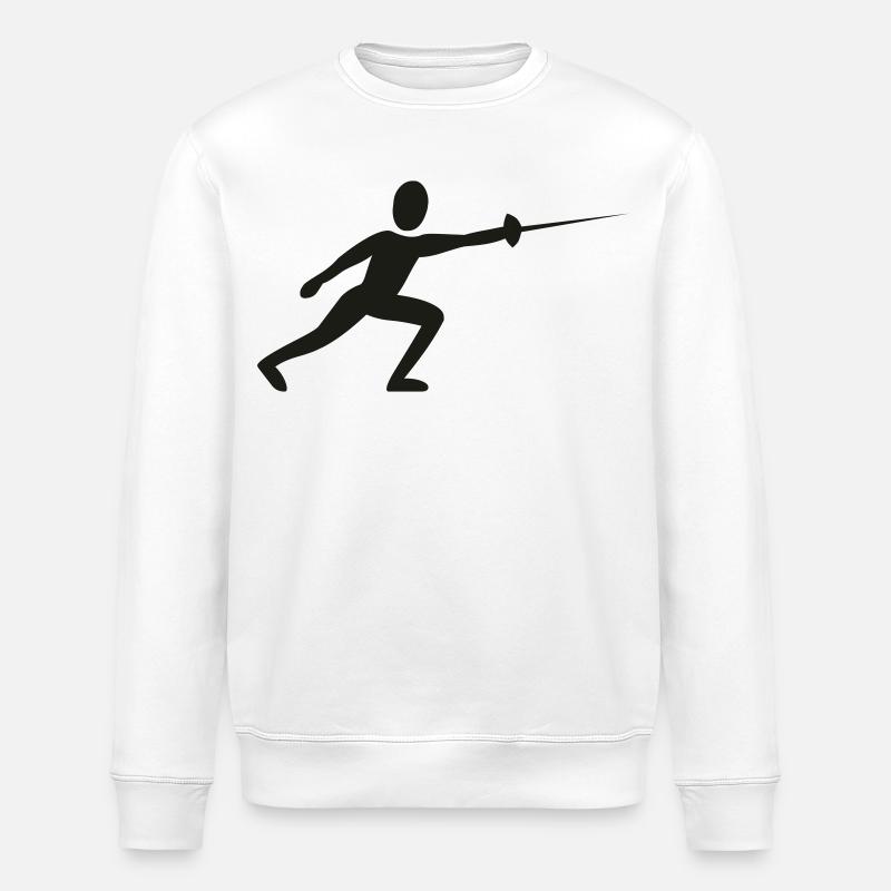 Fencer - Stanley/Stella ROLLER Unisex Organic Sweatshirt - white
