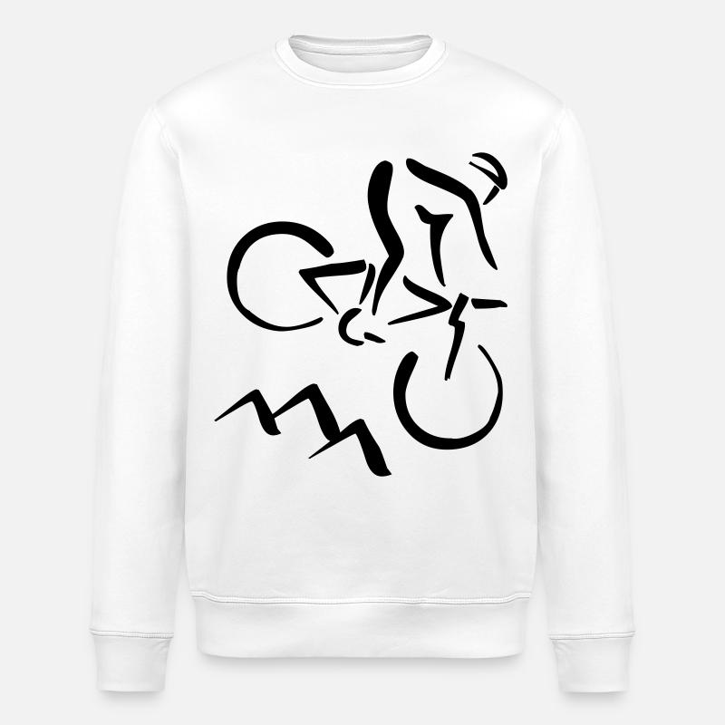 Biker - Stanley/Stella ROLLER Unisex Organic Sweatshirt - white