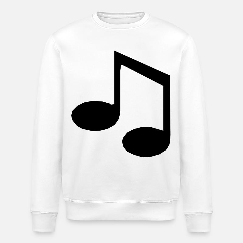 Musiknote - Stanley/Stella Unisex Bio-Sweatshirt ROLLER - Weiß