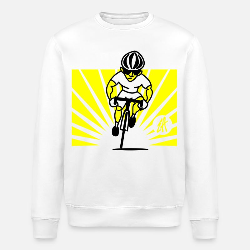 Radfahrer - Stanley/Stella Unisex Bio-Sweatshirt ROLLER - Weiß