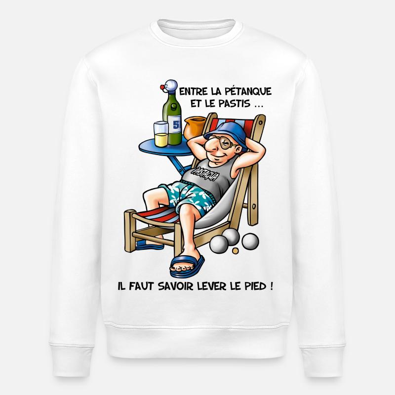 zwischen Schalen - Stanley/Stella Unisex Bio-Sweatshirt ROLLER - Weiß