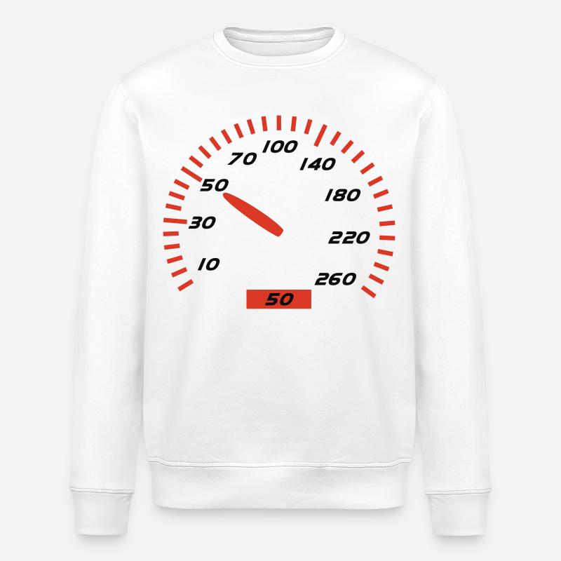 Anniversaire - 50e - Sweat bio ROLLER Stanley/Stella Unisexe - blanc