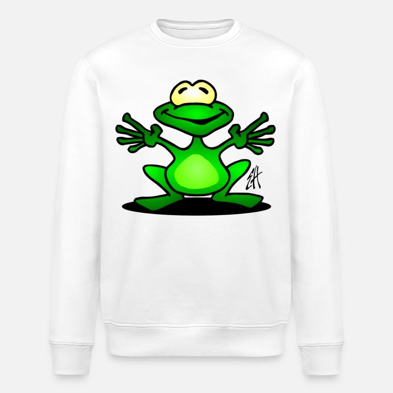 Frosch - Stanley/Stella Unisex Bio-Sweatshirt ROLLER - Weiß