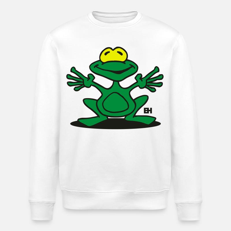 Frosch - Stanley/Stella Unisex Bio-Sweatshirt ROLLER - Weiß